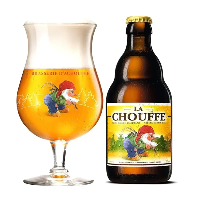 La Chouffe met glas