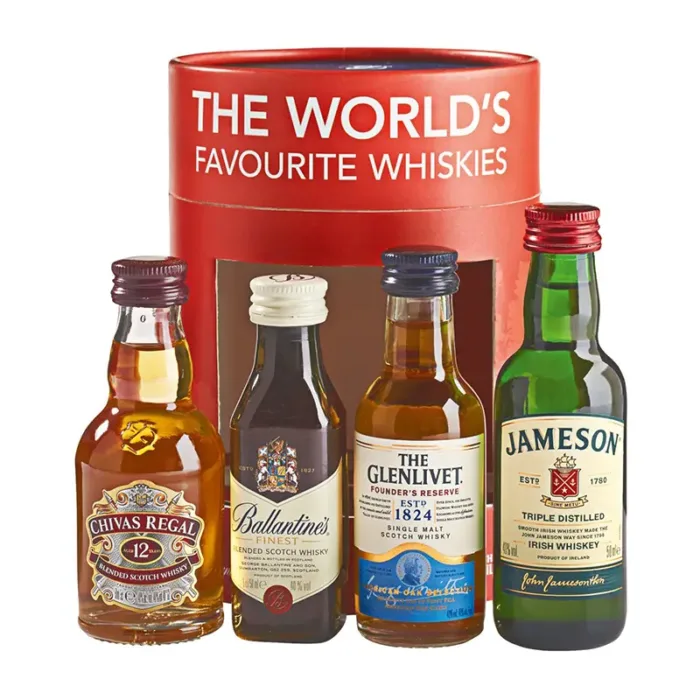 The worlds favourite whiskey 4x 4cl